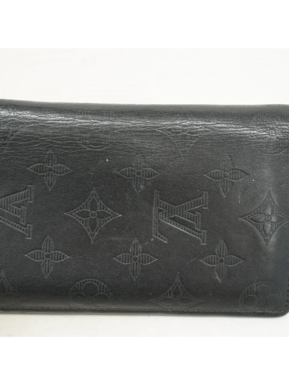 Louis Vuitton Wallet Monogram Shadow Portefeuille Brazza Black